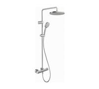 Duravit Shower Systems colonna doccia con termostatico, TH4282008070, Shower Systems acciaio inox spazzolato [Rubinetteria Bagno > Colonne Doccia]