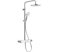 Duravit Shower Systems système de douche Shelf 1050, Minusflow, chrome/blanc chrome brillant, TH4382008005, TH4382008005