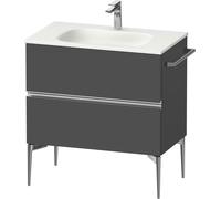 Duravit Sivida bâti-support pour lavabo, 2 tiroirs, poignée profilée chromée, 810x477x592mm, pour Sivida, SV4651010490000, SV4651010490000, Colorazione: Grafite opaca
