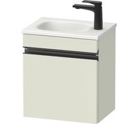 Duravit Sivida bâti-support pour lavabo, charnières à gauche, poignée profilée noir diamant mat, 400x295x440mm, pour Sivida, SV4649LBDHH0000, SV4649LBDHH0000, Colorazione: Verde pallido opaco