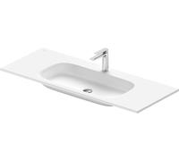 Duravit Sivida lavabo pour meuble, 1 trou de robinetterie au centre, sans trop-plein, 1220x485mm, blanc satiné, 2650033200, 2650033200