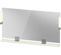 Duravit Sivida miroir, chrome, 1330x36x650mm, éclairage à poser, interrupteur à détecteur, raccordement au réseau, SV7425010HH0000, SV7425010HH0000, Colorazione: Verde pallido opaco