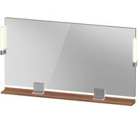 Duravit Sivida miroir, chrome, 1330x36x650mm, éclairage à poser, interrupteur à détecteur, raccordement au réseau, SV7425010790000, SV7425010790000, Colorazione: Noce opaco