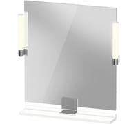 Duravit Sivida miroir, chrome, 650x36x650mm, éclairage à poser, interrupteur à détecteur, raccordement au réseau, SV7421010180000, SV7421010180000, Colorazione: Bianco Opaco