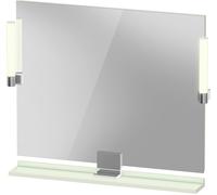 Duravit Sivida miroir, chrome, 850x36x650mm, éclairage à poser, interrupteur à détecteur, raccordement au réseau, SV7422010HH0000, SV7422010HH0000, Colorazione: Verde pallido opaco