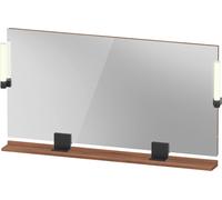 Duravit Sivida miroir, noir diamant mat, 1330x36x650mm, éclairage à poser, interrupteur à détecteur, raccordement au réseau, SV74250BD790000, SV74250BD790000, Colorazione: Noce opaco