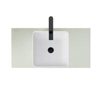 Duravit Sivida Set lavabos rectangulaires incl. console 1080x500x123mm, 268019FH00, 268019FH00, Colorazione: Lavabo Interno: Bianco seta opaco, esterno: verde chiaro opaco; console: Verde pallido