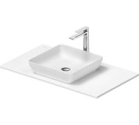 Duravit Sivida Set lavabos rectangulaires incl. console 880x500x123mm, 2680183200, 2680183200, Colorazione: Lavabo Interno: Bianco seta opaco, esterno: Bianco seta opaco; Console: Bianco