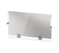 Duravit Sivida miroir, chrome, 1250x36x650mm, éclairage à poser, interrupteur à détecteur, raccordement au réseau, SV7424010220000, SV7424010220000, Colorazione: Bianco lucido