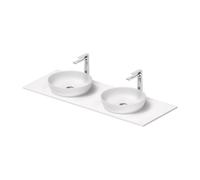 Duravit Sivida top con lavabo doppio, 2680163200, Sivida [Mobili da Bagno > Top con Doppio Lavabo da Appoggio]