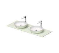 Duravit Sivida top con lavabo doppio, 268016FH00, Sivida [Mobili da Bagno > Top con Doppio Lavabo da Appoggio]