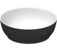 Duravit Sivida vasque à poser ronde, 300x300mm, sans trou pour robinet, sans trop-plein, 266002FI00, 266002FI00, Colorazione: Colore interno bianco seta opaco, colore esterno grigio scuro opaco