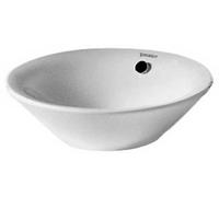 Duravit Starck 1 lavabo 33x33 cm rotonda da appoggio bianco 0408330000