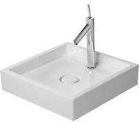 Duravit Cuvette de fixation Starck 1, 47cm, rectifiée, 038747, sans trou pour robinet, 0387470028, 0387470028, Colorazione: Bianco