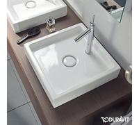 Lavabo Duravit Attachment Starck 1, 47cm, rettificato, 038747, con foro per rubinetto, colorazione: Bianco con Wondergliss