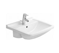 Duravit Starck 3 - Lavabo ad incasso 550x460 mm, con 1 foro per miscelatore, bianco 0310550000