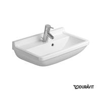 Duravit Starck 3 - Lavabo 500x360 mm, con 1 foro per miscelatore, bianco 0300500000