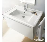 Duravit Starck 3 - Lavabo da mobile 850x485 mm, con 1 foro per miscelatore, bianco 0304800000