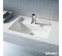 Duravit Starck 3 - Lavabo ad incasso 490x365 mm, con 1 foro per miscelatore, bianco 0302490000