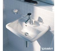 Duravit Starck 3 - Lavamani 450x320 mm, con 1 foro per miscelatore, bianco 0750450000