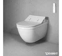 Duravit Starck 3 - WC sospeso per SensoWash, con WonderGliss, bianco 22265900001