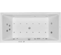 Duravit Starck Bains à remous, à encastrer, double dos inclinés, bâti-support, garniture de vidage et de trop-plein chrome, Combi-Système E, 1800x900mm, 760052000CE1000, 760052000CE1000