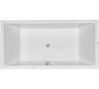 Duravit Starck Bains à remous, à encastrer, double dos inclinés, bâti-support, vidage et trop-plein chrome, Air-System, 1800x900mm, 760052000AS0000, 760052000AS0000