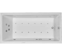Duravit Starck Bains à remous, à encastrer, simple dos, bâti-support, garniture de vidage et de trop-plein chrome, Combi-Système P, 1800x900mm, 760050000CP1000, 760050000CP1000