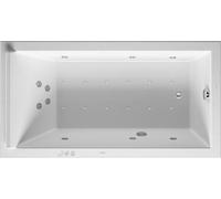 Duravit Starck Bains à remous, à encastrer, simple dos, bâti-support, garniture de vidage et de trop-plein chrome, Combi-Système P, 1700x900mm, 760337000CP1000, 760337000CP1000