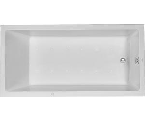 Duravit Starck Bains à remous, version à encastrer, simple dos, bâti-support, garniture de vidage et de trop-plein chrome, Air-System, 1800x900mm, 760050000AS0000, 760050000AS0000