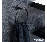 Duravit Starck T Anneau porte-serviettes, 0099474600, 0099474600, Colorazione: Nero opaco