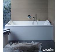 Vasca rettangolare Duravit Starck 180x80cm, due pendenze posteriori, 700338, versione da incasso
