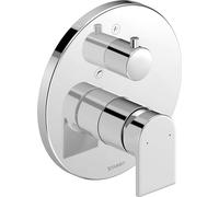 Duravit Tulum Miscelatore monocomando vasca con deviatore per 2 utenze, Rubinetto vasca a incasso, cromo