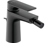 Miscelatore per bidet Duravit Tulum, con scarico a scomparsa, sporgenza 126 mm, TU2400001, Colorazione: Nero opaco