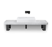 Duravit Tulum Rubinetto bagno lavabo a parete, muro lavabo, Miscelatore lavabo bagno, nero opaco