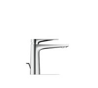 Duravit Tulum Mitigeur monocommandé pour lavabo M FreshStart, saillie 135mm, avec tirette garniture d'écoulement, TU1021001010, TU1021001010, Colorazione: Cromo lucido