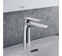 Miscelatore per lavabo Duravit Tulum M, con scarico a ribalta, sporgenza 135 mm, TU10200010 - TU1020001010