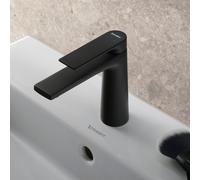 Miscelatore per lavabo Duravit Tulum M, senza scarico, sporgenza 135 mm, TU1020002, Colorazione: Nero opaco