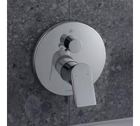 Miscelatore per vasca Duravit Tulum, da incasso, rosone rotondo, con valvola deviatrice, TU5210012, Colorazione: cromo - TU5210012010