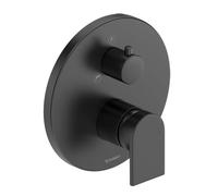 Duravit Tulum Miscelatore monocomando vasca con deviatore per 2 utenze, Rubinetto vasca a incasso, nero opaco