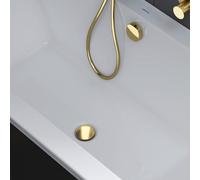Duravit Universal copertura per set scarico con troppopieno, 792523000003400, Universal oro [Rubinetteria Bagno > Sistemi di Scarico]