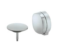 Duravit Universal copertura per set scarico e troppopieno con bocca di erogazione vasca, 792524000007000, Universal acciaio inox spazzolato [Rubinetteria Bagno > Sistemi di Scarico]