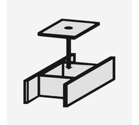 Duravit Universal divisorio interno incluso coperchio, UV984500000, Universal nero [Mobili da Bagno > Accessori per Mobili da Bagno]