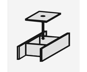 Duravit Universal divisorio interno incluso coperchio, UV984500000, Universal nero [Mobili da Bagno > Accessori per Mobili da Bagno]