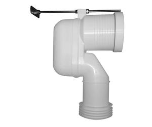 Duravit Universal gomito di collegamento, per WC a pavimento, 8990250000, Universal bianco [Rubinetteria Bagno > Sistemi di Scarico]