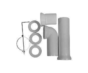 Duravit Universal set curva di collegamento, per WC a pavimento, 0014220000, Universal [Rubinetteria Bagno > Sistemi di Scarico]