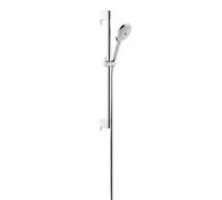 Duravit – Set doccia Universal – 3 getti (Rain, Pulse, Mono), asta saliscendi 700 mm, Cromo/Bianco