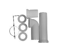 Duravit Universal set gomito di collegamento, per WC a pavimento, 0014220000, Universal [Rubinetteria Bagno > Sistemi di Scarico]