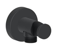 Duravit Universal supporto doccetta con collegamento tubo flessibile, UV0630009046, Universal nero opaco [Rubinetteria Bagno > Prese d‘Acqua]