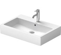 Lavabo Duravit Vero 700mm, poli avec trop-plein, avec banc à trou pour robinet, 1 trou pour robinet, 0454700027, 0454700027, Colorazione: Bianco